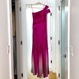 Ombré Fuchsia Gown by Dina Bar-El